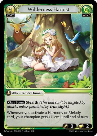 Wilderness Harpist (230) - Dawn of Ashes 1st Edition Foil