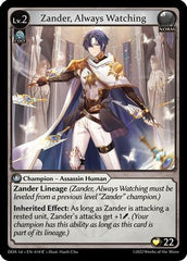 Zander, Always Watching (014) - Dawn of Ashes 1st Edition - The Grand Archivist