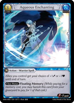 Aqueous Enchanting (159) - Dawn of Ashes Alter Edition Foil - The Grand Archivist
