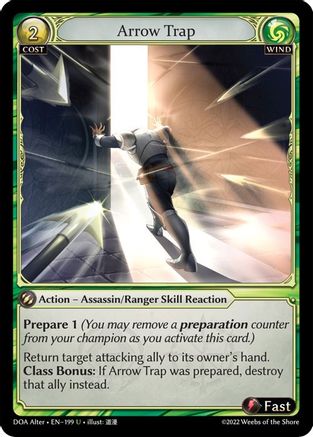 Arrow Trap (199) - Dawn of Ashes Alter Edition Foil - The Grand Archivist