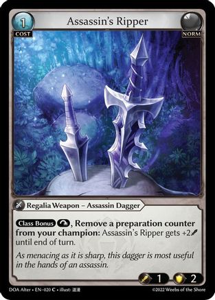 Assassin's Ripper (020) - Dawn of Ashes Alter Edition - The Grand Archivist