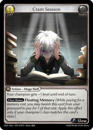Cram Session (078) - Dawn of Ashes Alter Edition - The Grand Archivist