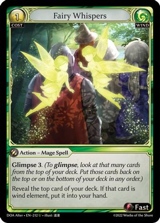 Fairy Whispers (212) - Dawn of Ashes Alter Edition - The Grand Archivist