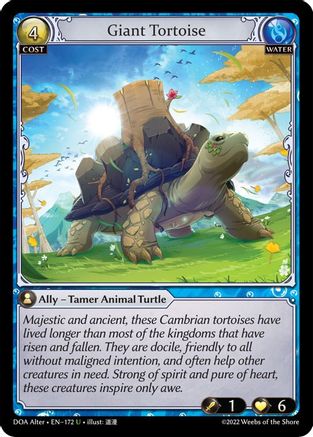Giant Tortoise (172) - Dawn of Ashes Alter Edition Foil - The Grand Archivist