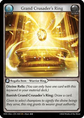Grand Crusader's Ring (038) - Dawn of Ashes Alter Edition - The Grand Archivist