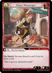 Hasty Messenger (139) - Dawn of Ashes Alter Edition Foil - The Grand Archivist