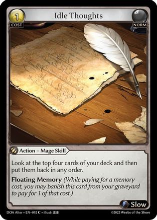 Idle Thoughts (092) - Dawn of Ashes Alter Edition