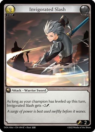 Invigorated Slash (094) - Dawn of Ashes Alter Edition - The Grand Archivist