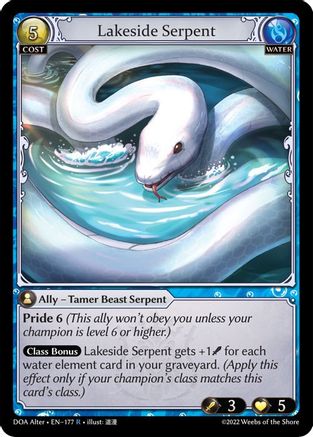 Lakeside Serpent (177) - Dawn of Ashes Alter Edition