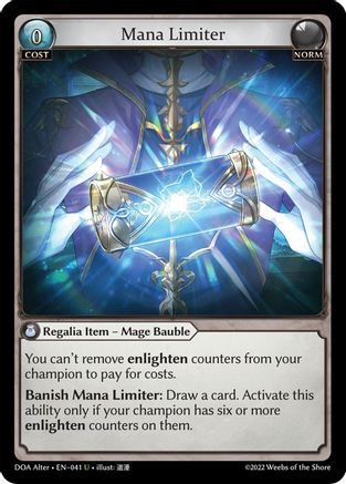 Mana Limiter (041) - Dawn of Ashes Alter Edition Foil - The Grand Archivist