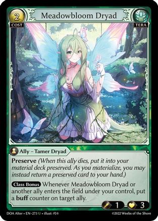 Meadowbloom Dryad (273) - Dawn of Ashes Alter Edition Foil - The Grand Archivist