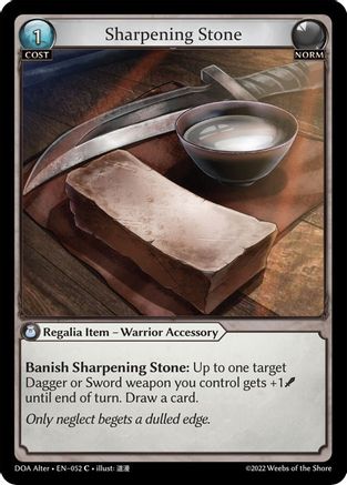 Sharpening Stone (052) - Dawn of Ashes Alter Edition - The Grand Archivist