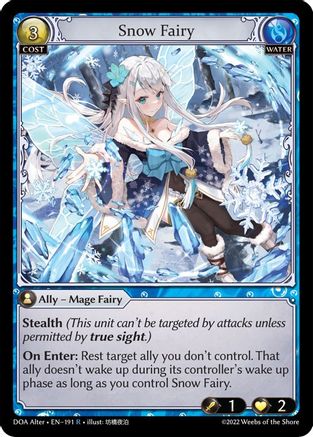 Snow Fairy (191) - Dawn of Ashes Alter Edition Foil - The Grand Archivist