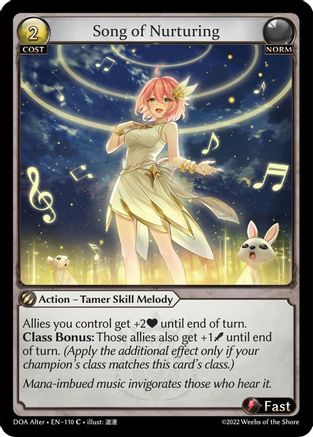 Song of Nurturing (110) - Dawn of Ashes Alter Edition