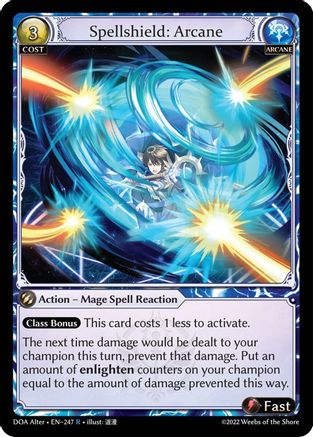 Spellshield: Arcane (247) - Dawn of Ashes Alter Edition - The Grand Archivist