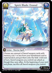 Spirit Blade: Ensoul (253) - Dawn of Ashes Alter Edition Foil - The Grand Archivist
