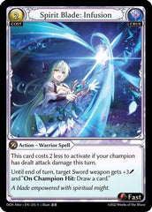 Spirit Blade: Infusion (255) - Dawn of Ashes Alter Edition Foil - The Grand Archivist