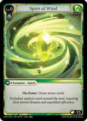 Spirit of Wind (003) - Dawn of Ashes Alter Edition Foil - The Grand Archivist
