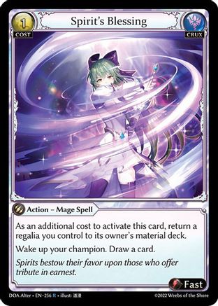 Spirit's Blessing (256) - Dawn of Ashes Alter Edition