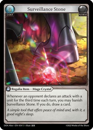 Surveillance Stone (054) - Dawn of Ashes Alter Edition