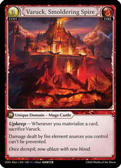 Varuck, Smoldering Spire (158) - Dawn of Ashes Alter Edition Foil - The Grand Archivist