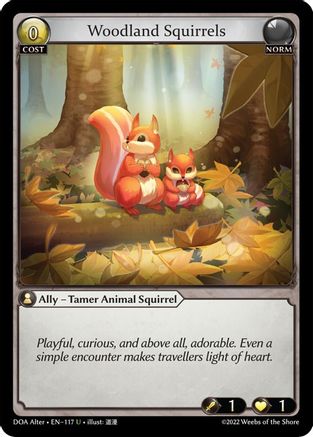 Woodland Squirrels (117) - Dawn of Ashes Alter Edition Foil - The Grand Archivist