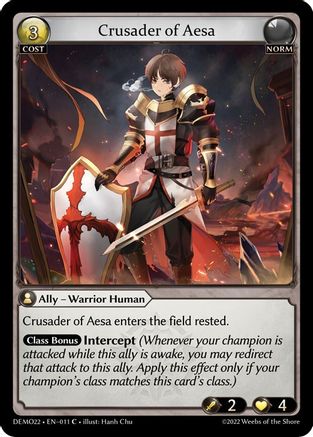 Crusader of Aesa (011) - 2022 Demo Deck