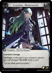 Lorraine, Blademaster (001) - Kickstarter Promotional Cards Foil