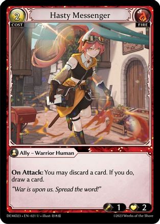 Hasty Messenger (021) - 2023 Demo Deck