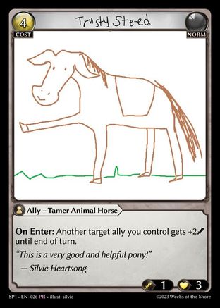 Trusty Steed (026) - Supporter Pack 1 - The Grand Archivist
