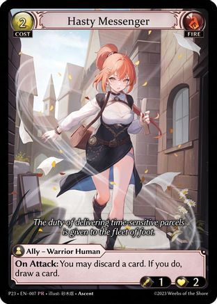 Hasty Messenger (139) - Promotional Cards Foil