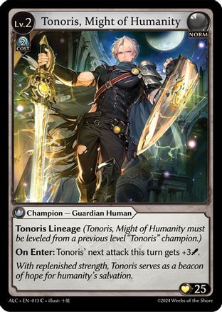 Tonoris, Might of Humanity (013) - Alchemical Revolution Foil