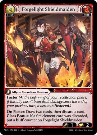 Forgelight Shieldmaiden (110) - Alchemical Revolution Foil - The Grand Archivist