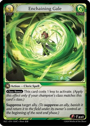 Enchaining Gale (158) - Alchemical Revolution Foil - The Grand Archivist