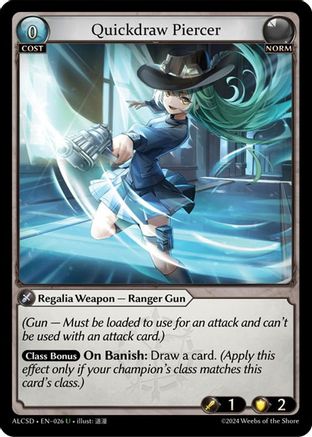 Quickdraw Piercer (026) - Alchemical Revolution Starter Decks