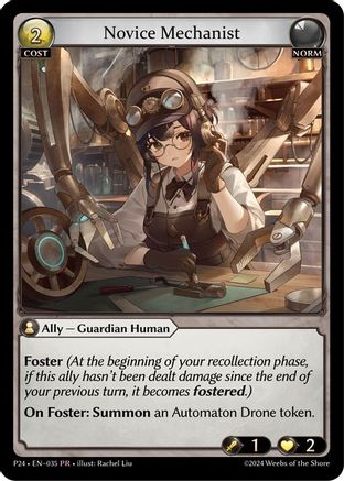 Novice Mechanist (035) - Promotional Cards Foil