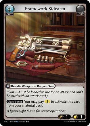 Framework Sidearm (010) - Mercurial Heart Foil - The Grand Archivist