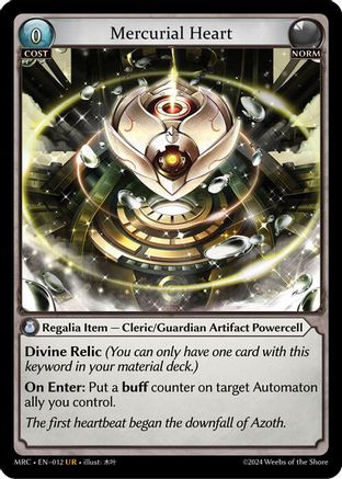 Mercurial Heart (012) - Mercurial Heart Foil - The Grand Archivist