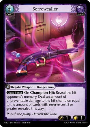 Sorrowcaller (035) - Mercurial Heart Foil - The Grand Archivist