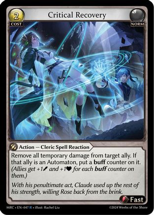 Critical Recovery (047) - Mercurial Heart Foil - The Grand Archivist