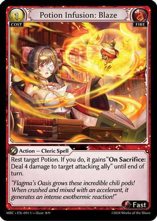 Potion Infusion: Blaze (091) - Mercurial Heart Foil