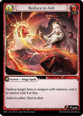 Reduce to Ash (096) - Mercurial Heart Foil - The Grand Archivist