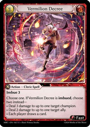 Vermilion Decree (102) - Mercurial Heart Foil - The Grand Archivist