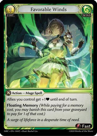 Favorable Winds (144) - Mercurial Heart Foil - The Grand Archivist