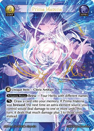 Prima Materia (CSR) (165) - Mercurial Heart Foil - The Grand Archivist