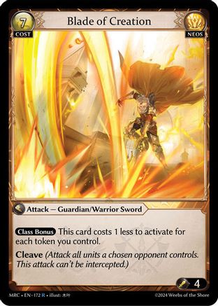 Blade of Creation (172) - Mercurial Heart Foil - The Grand Archivist