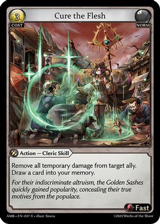 Cure the Flesh (037) - Mortal Ambition Foil - The Grand Archivist