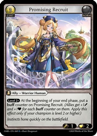 Promising Recruit (069) - Mortal Ambition Foil - The Grand Archivist