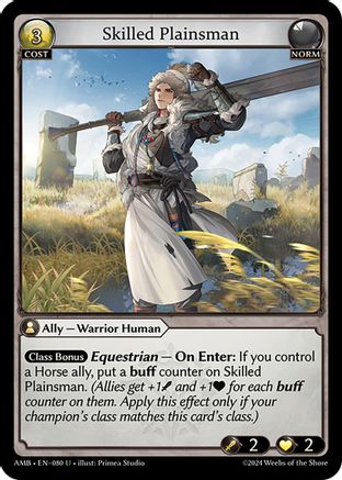 Skilled Plainsman (080) - Mortal Ambition - The Grand Archivist