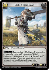 Skilled Plainsman (080) - Mortal Ambition Foil - The Grand Archivist